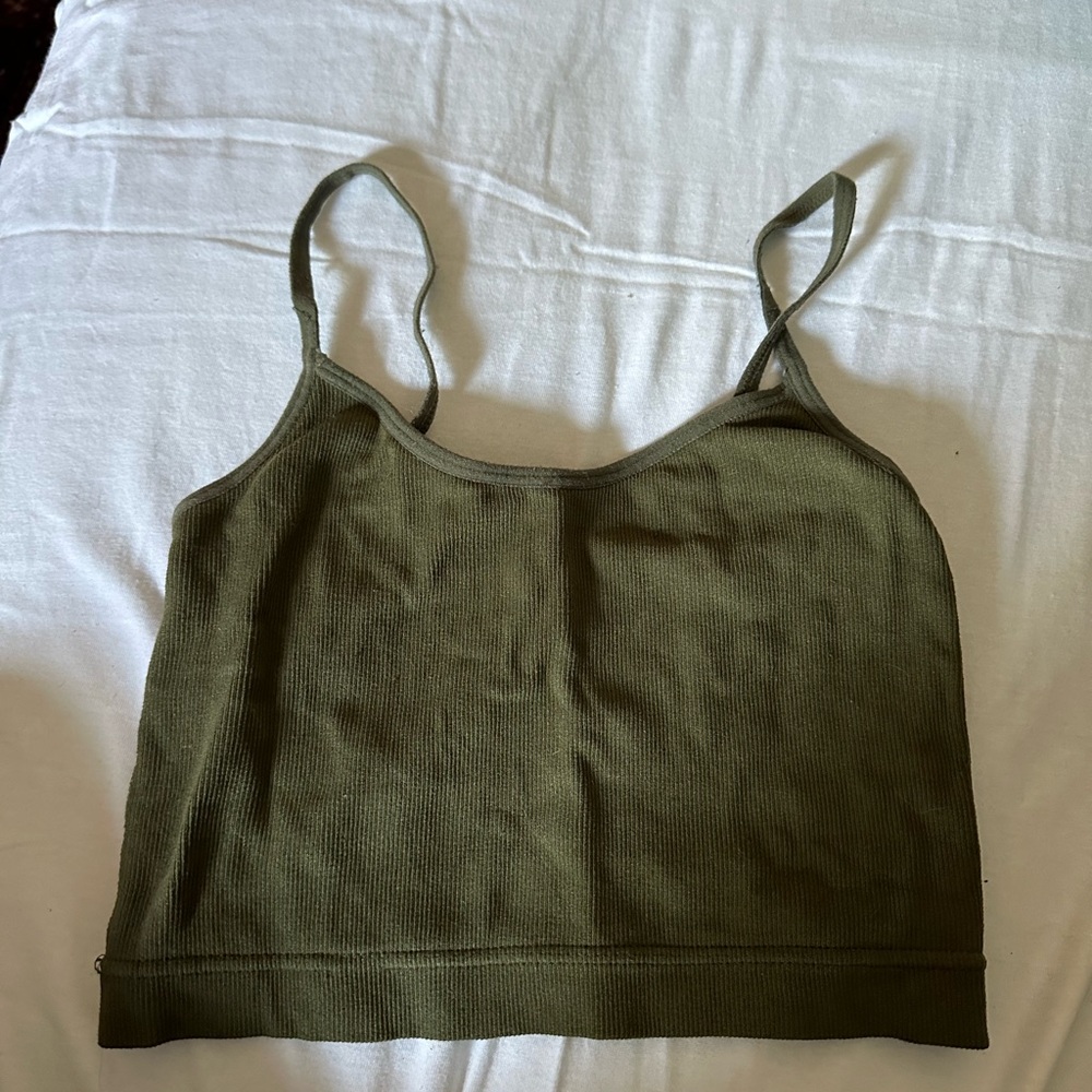 garage crop top sports bra